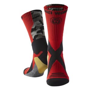 Suzi Wong Camo Limited Edition Black and Red Boxing Socks