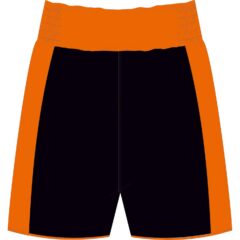 Poseidon ABC Black & Orange Boxing Shorts Back