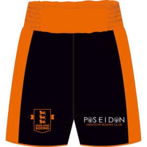 Poseidon ABC Black & Orange Boxing Shorts
