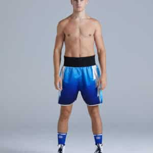 Blue Lightning Hex Customisable Boxing Shorts