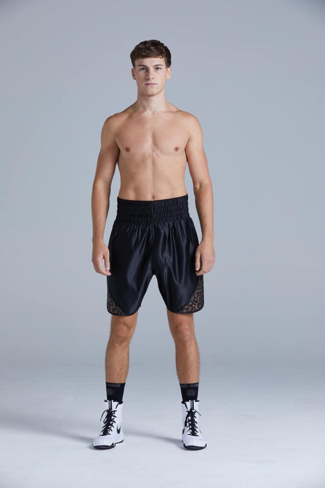 Raider - Gold Leopard Sequin Boxing Shorts