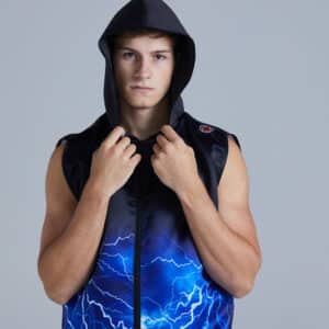 Ring Jackets - Blue Lightning Back