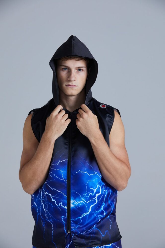 Ring Jackets - Blue Lightning Back