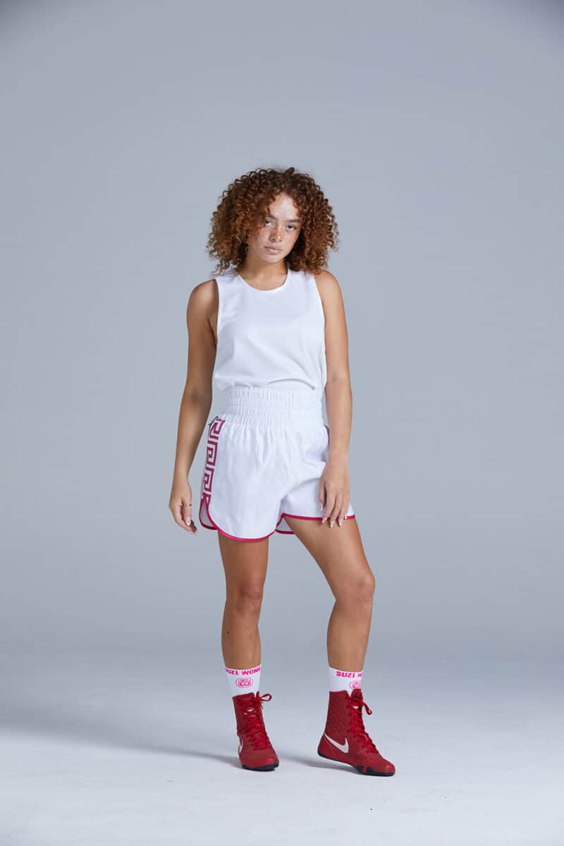 Women's Versace Style Pink Boxing Shorts