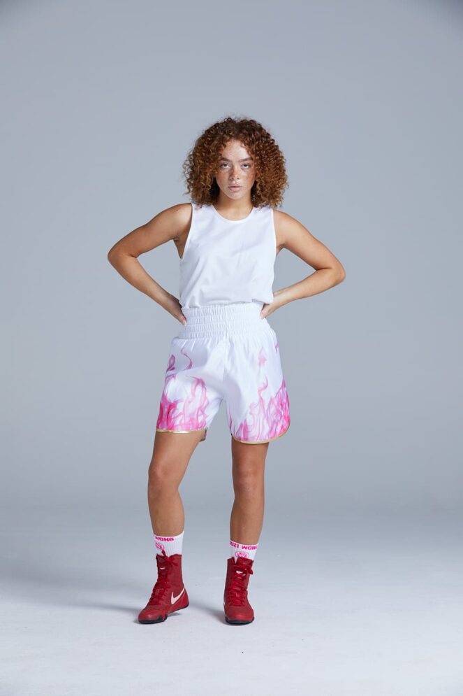 Women's Pink Smoke Boxing Shorts
