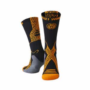 Wild Cheetah Black & Orange Boxing Socks