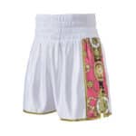 Royalty Boxing Kit Range - womens white and pink shorts