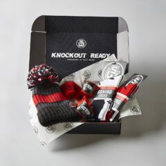 Bobble Hat, Boxing Socks & Hand Wraps Gift Box Bundle
