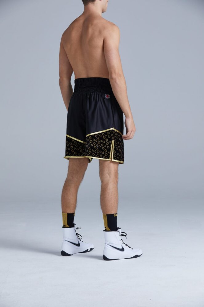 Boxer in the Crusade Black & Gold Boxing Shorts