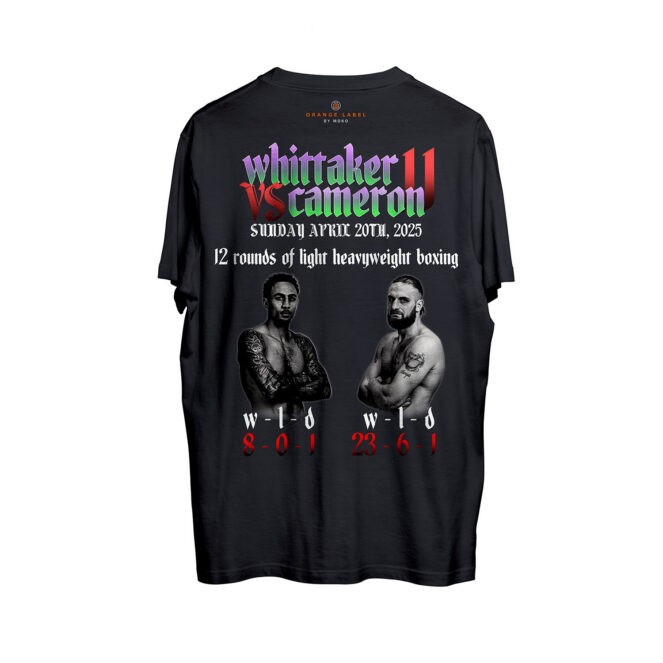Liam Cameron vs Ben Whittaker T-Shirt Back