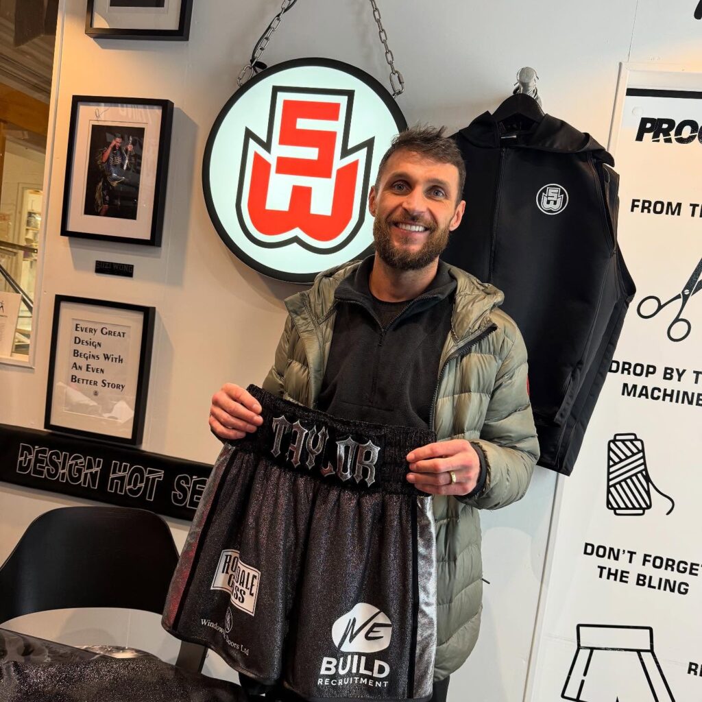 Liam Taylor Custom Boxing Kit made by Suzi Wong