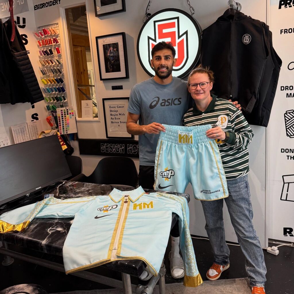 Khaleel Majid Custom Boxing Kit made by Suzi Wong