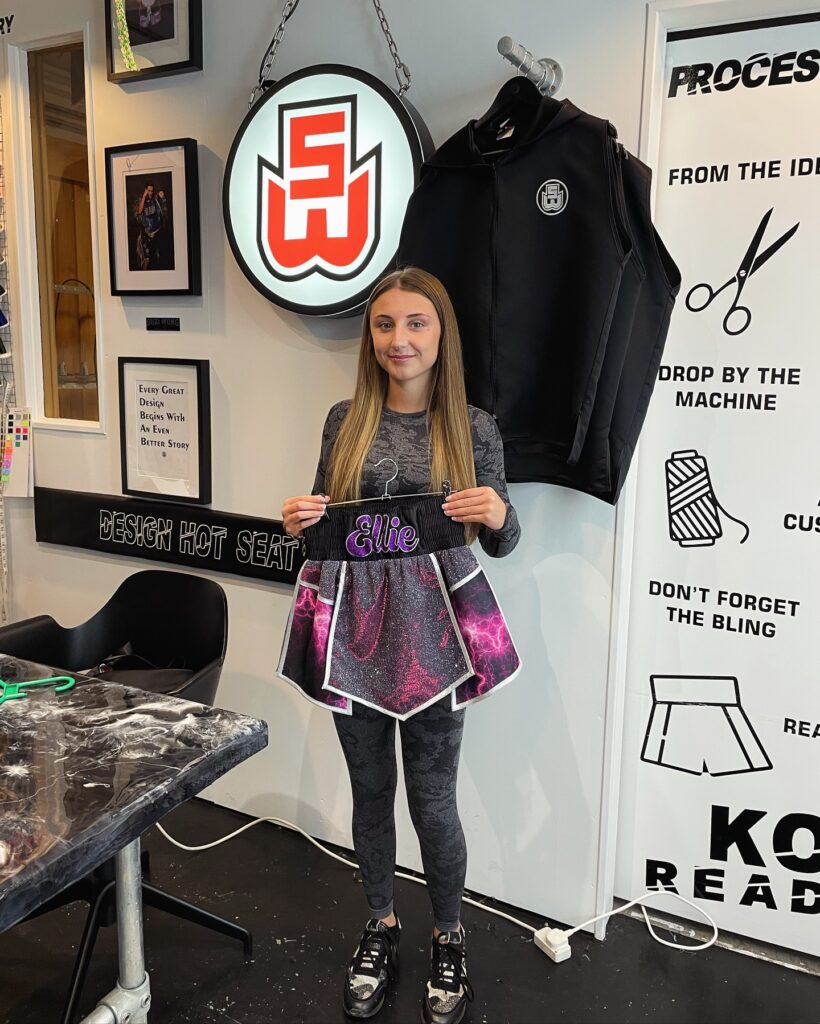 Ellie Traynor Custom Boxing Kit made by Suzi Wong