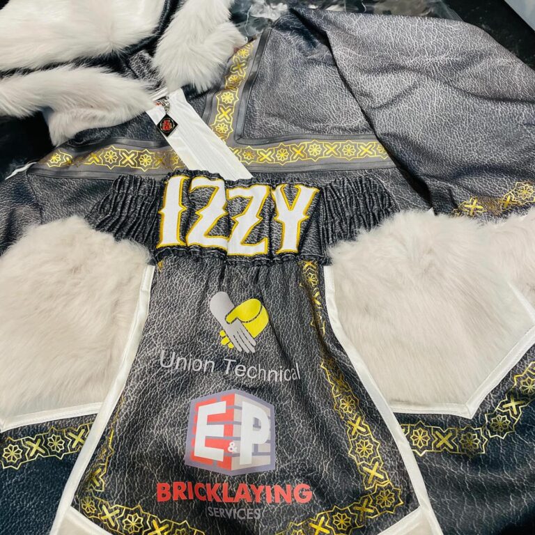Nathaniel Collins Custom Boxing Kit made by Suzi Wong