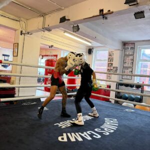 The Rise of Zelfa Barrett: A New Era in Professional Boxing Custom Boxing Kit by Suzi Wong