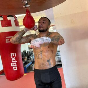 The Rise of Zelfa Barrett: A New Era in Professional Boxing Custom Boxing Kit by Suzi Wong