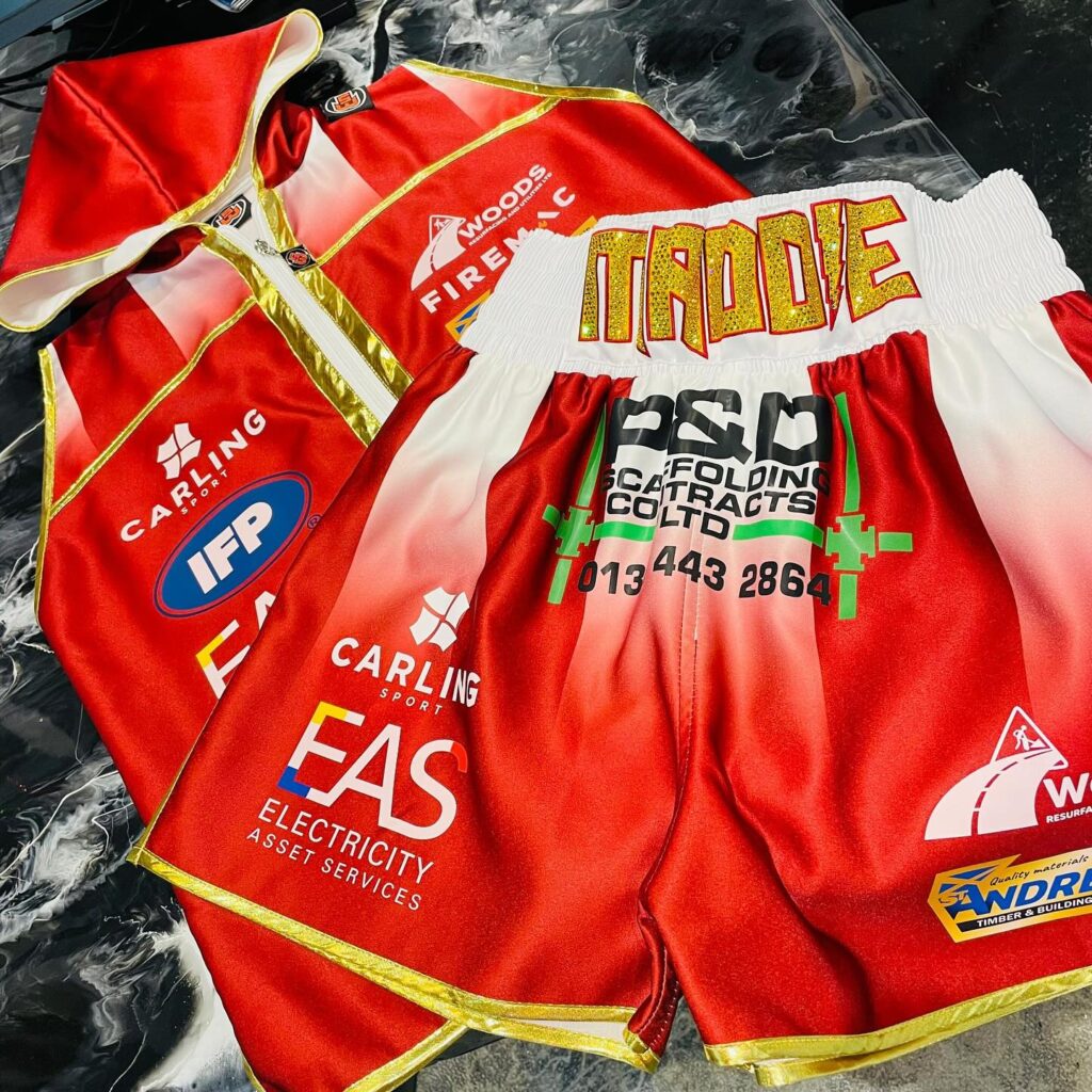 Lee McGregor Custom Boxing Kit made by Suzi Wong