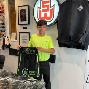 Jacob Lewis Custom Boxing Kit made by Suzi Wong