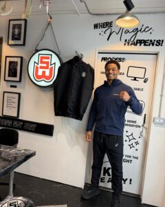 Crafting Custom Boxing Shorts for Rising Star Leo Atang Custom Boxing Kit by Suzi Wong