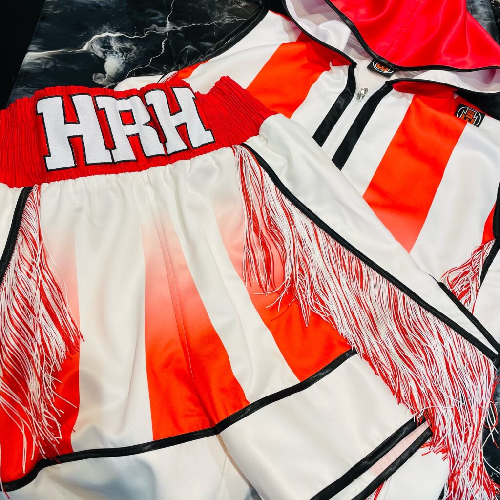 Adam Hepple Amateur Custom Boxing Kit made by Suzi Wong