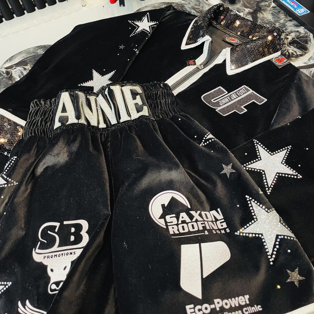 Jimmy Joe Flint Custom Boxing Kit made by Suzi Wong