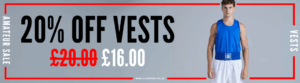 20% Off Boxing Vests