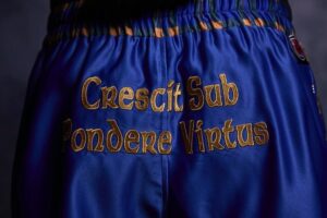Crafting a Custom Boxing Kit: The Story Behind Molly McCann's Iconic Debut Shorts Custom Boxing Kit by Suzi Wong