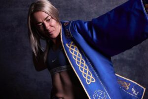 Crafting a Custom Boxing Kit: The Story Behind Molly McCann's Iconic Debut Shorts Custom Boxing Kit by Suzi Wong
