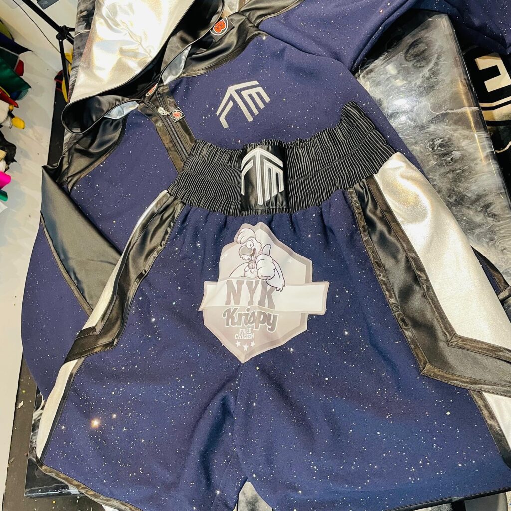 Faheem Mustakeem Amateur Custom Boxing Kit made by Suzi Wong