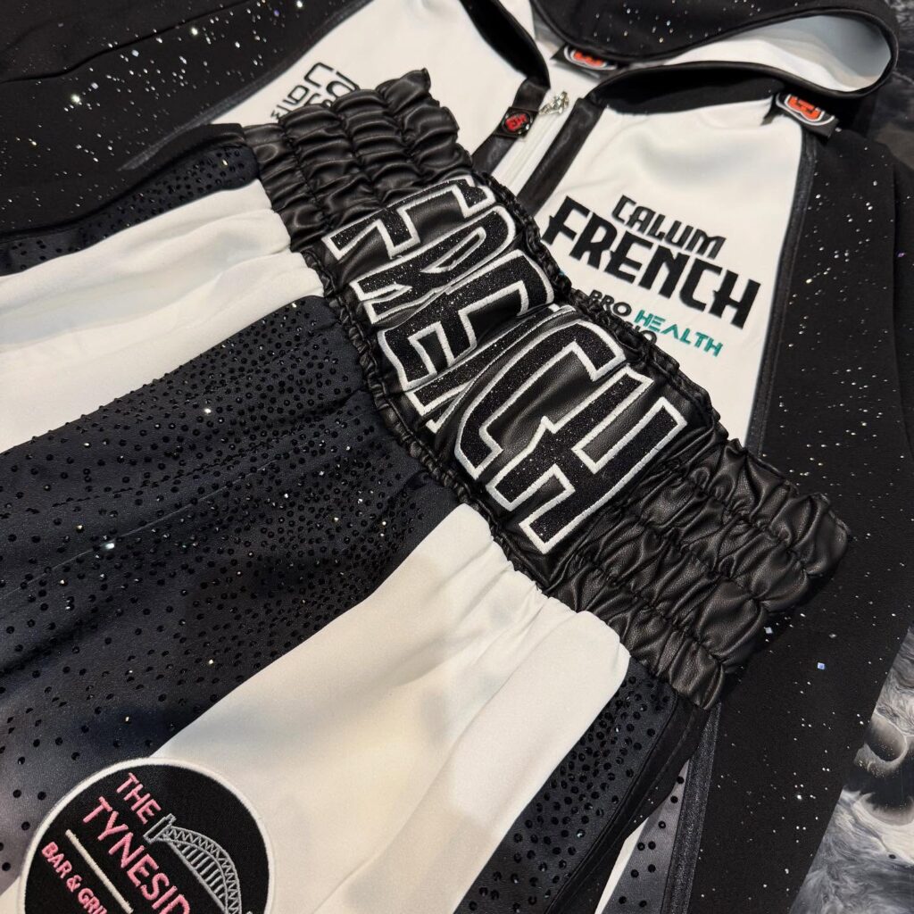 Calum French Custom Boxing Kit made by Suzi Wong
