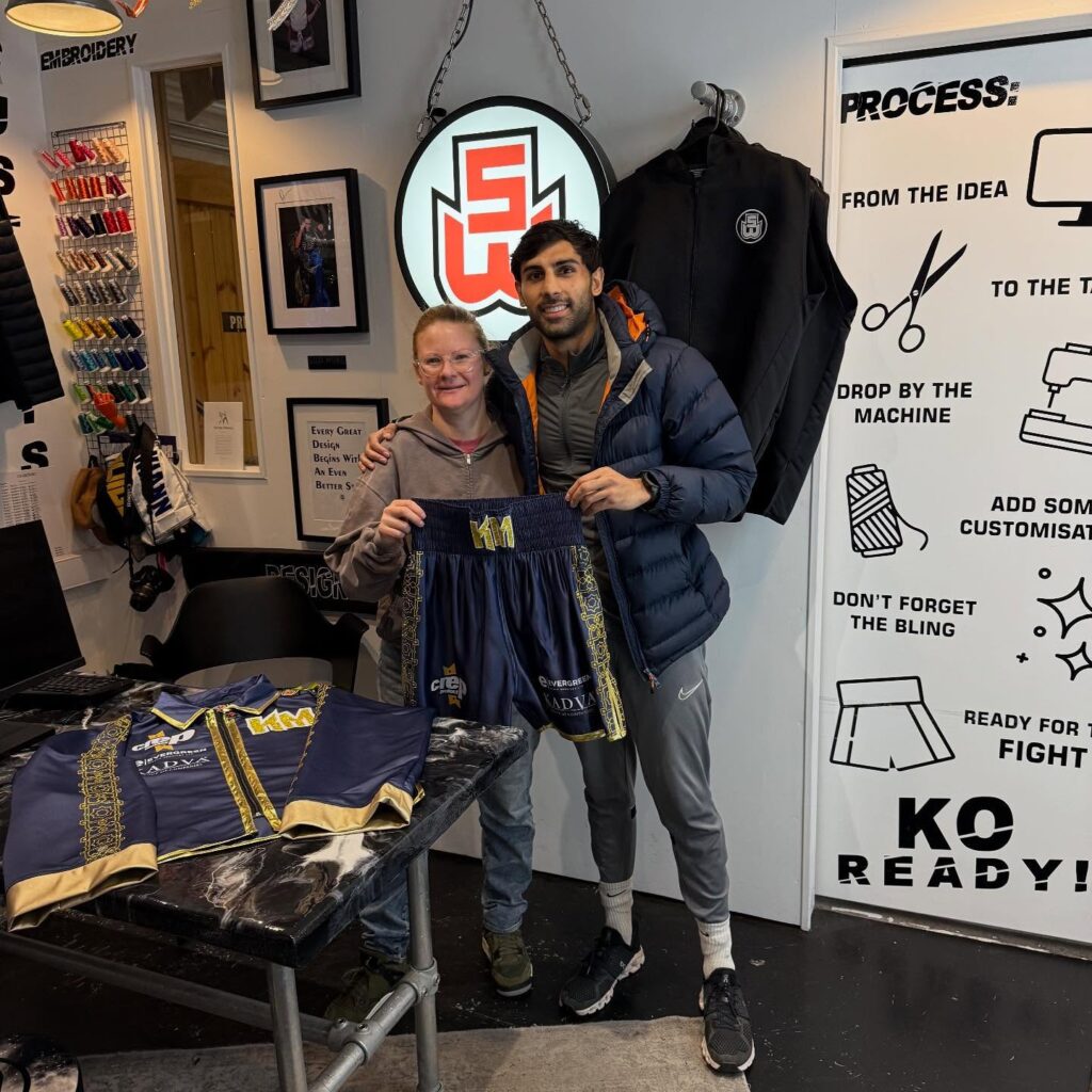 Khaleel Majid Custom Boxing Kit made by Suzi Wong