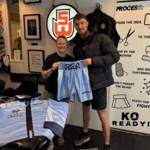 Bradley Rea Custom Boxing Kit made by Suzi Wong