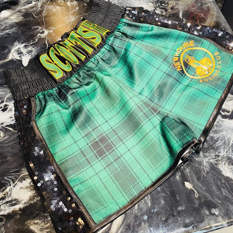 Scottish Steven Richardson Amateur Custom Boxing Kit made by Suzi Wong