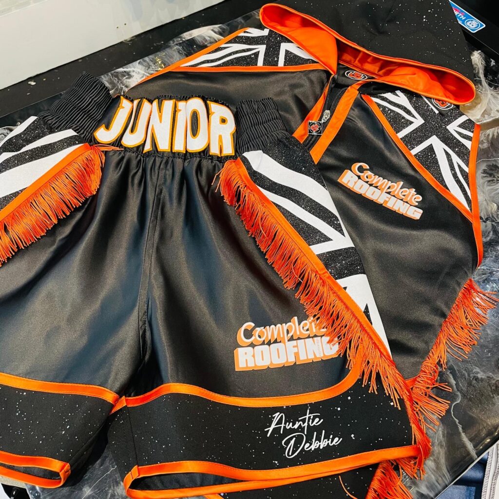 @gleason_junior Amateur Custom Boxing Kit made by Suzi Wong