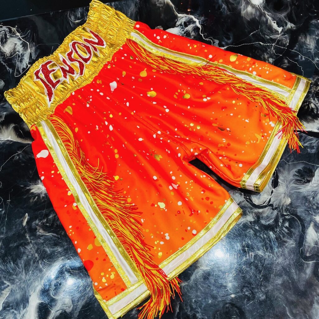 Jenson Aston Amateur Custom Boxing Kit made by Suzi Wong