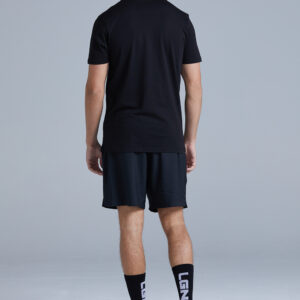 LGND Black training shorts back
