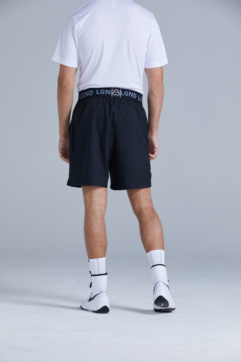 LGND Black training shorts back