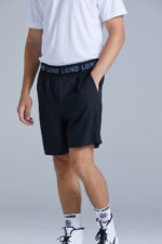 LGND Black training shorts front