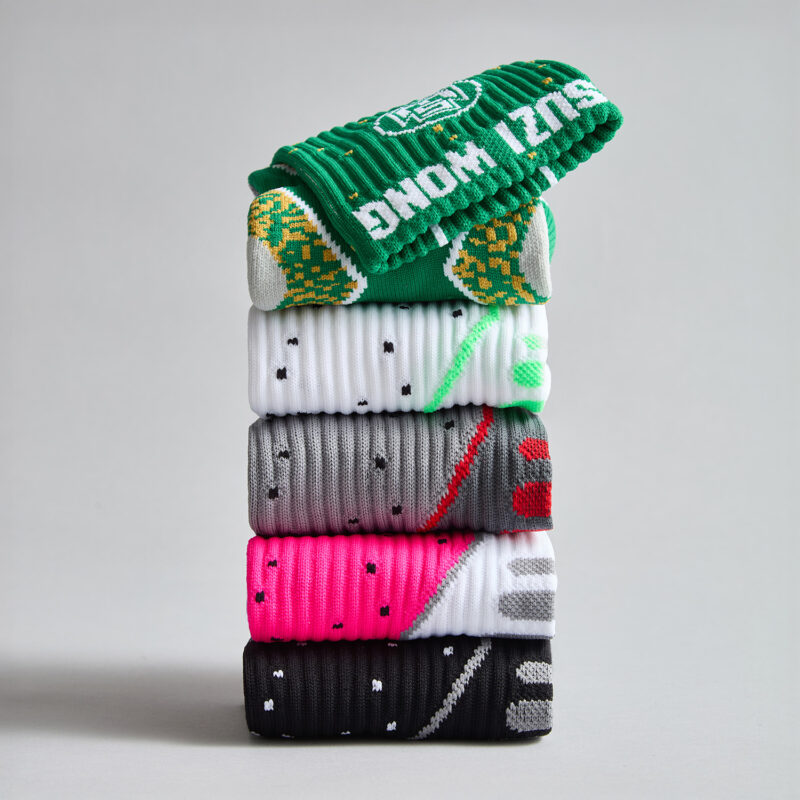 Fade Suzi Wong Boxing Socks Stack