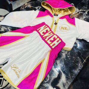 Nevaeh Lynass Amateur Custom Boxing Kit made by Suzi Wong