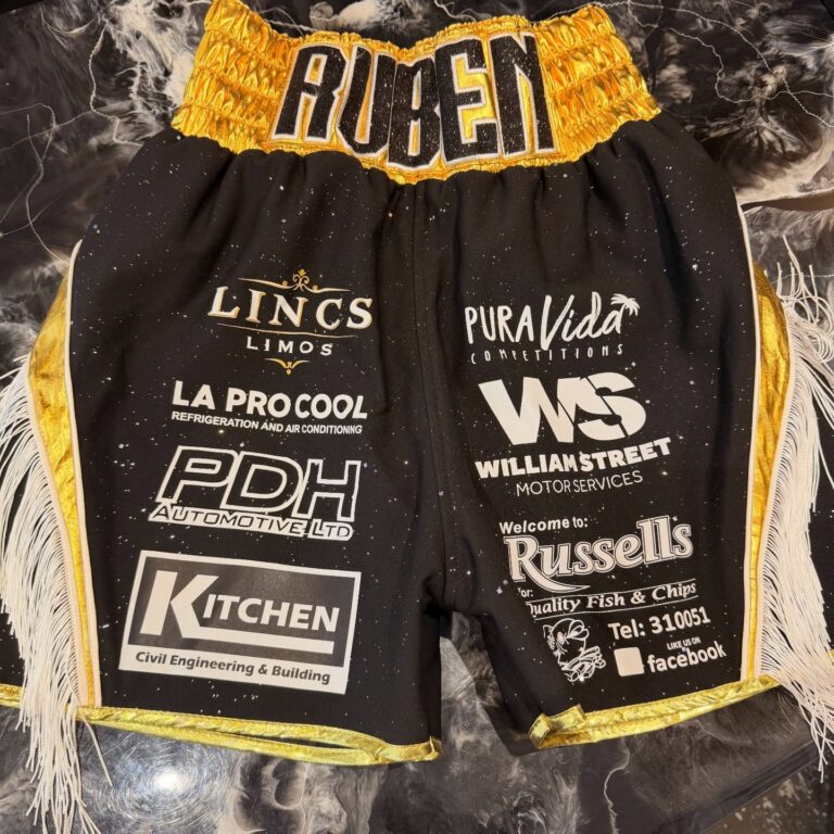 Levi Giles Custom Boxing Kit made by Suzi Wong