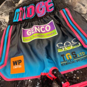 Sam Noakes Custom Boxing Kit made by Suzi Wong
