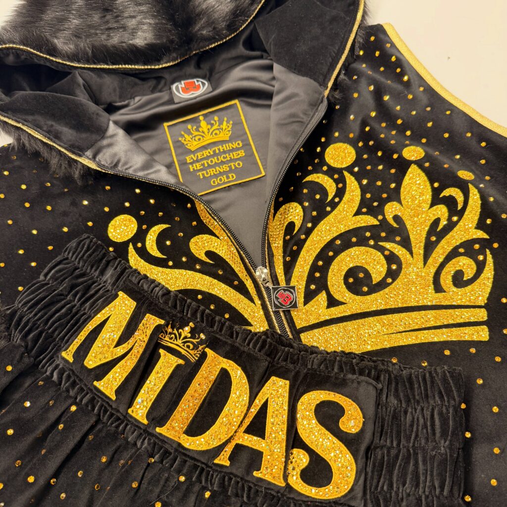 Tommy Fury Custom Boxing Kit made by Suzi Wong