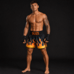 Hellfire Suzi Wong Boxing Shorts on male fighter