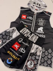 Tyson Fury Custom Boxing Kit made by Suzi Wong