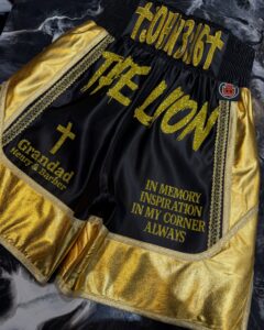 From Concept to Creation: Crafting Custom Boxing Shorts for the Champions of Tomorrow Custom Boxing Kit by Suzi Wong
