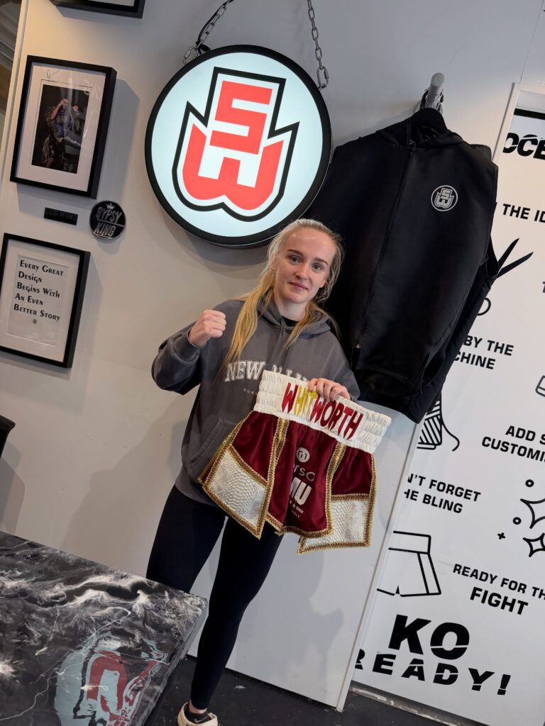 Emily Whitworth Custom Boxing Kit made by Suzi Wong