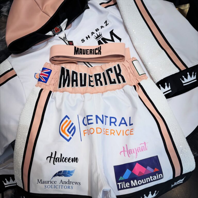 Shabaz Masoud Custom Boxing Kit made by Suzi Wong
